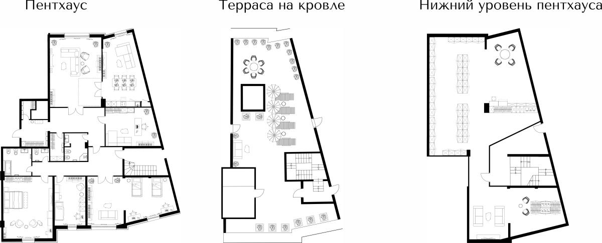 Планировка 5-комнатная квартира в ЖК River Нouse Щёлково