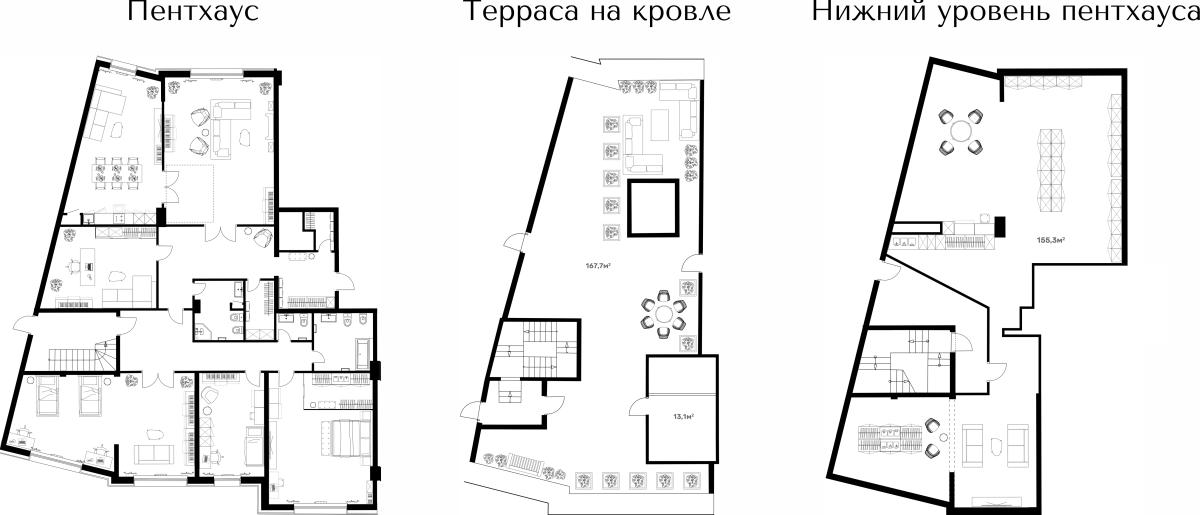 Планировка 5-комнатная квартира в ЖК River Нouse Щёлково