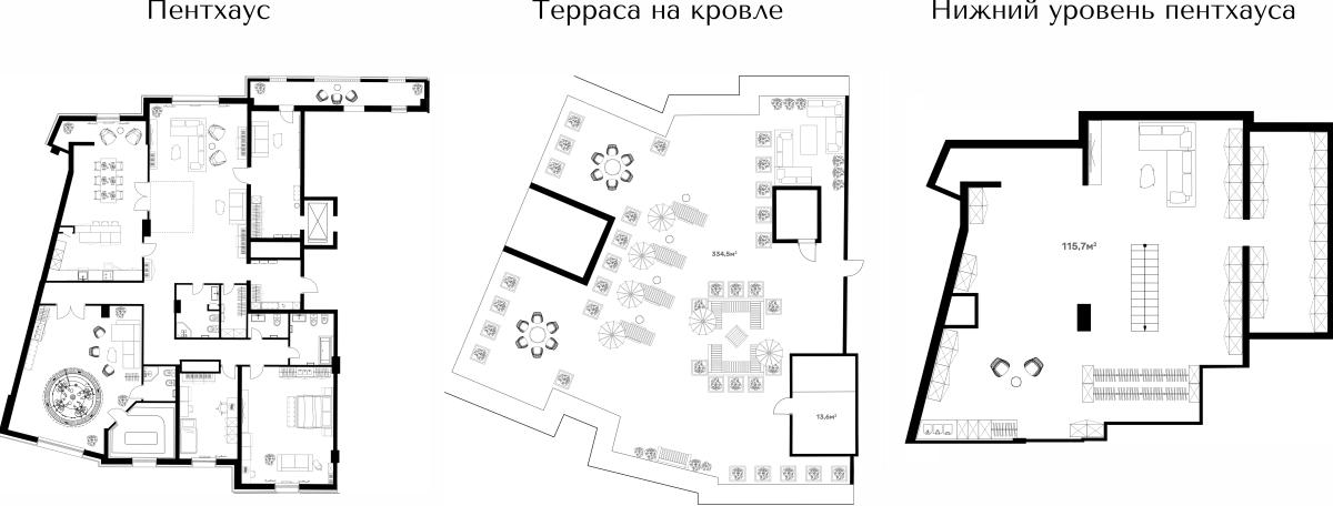 Планировка 5-комнатная квартира в ЖК River Нouse Щёлково