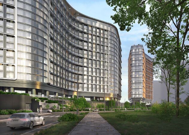 Планировка 4-комнатная квартира в ЖК "Остров"