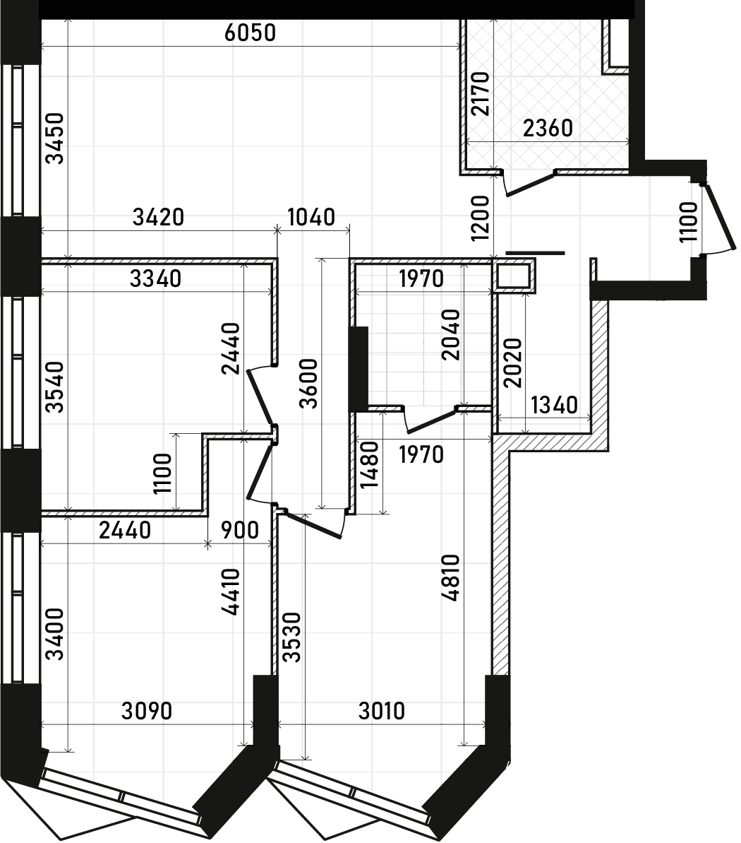 Планировка 3-комнатная квартира в ЖК Republic (Репаблик)